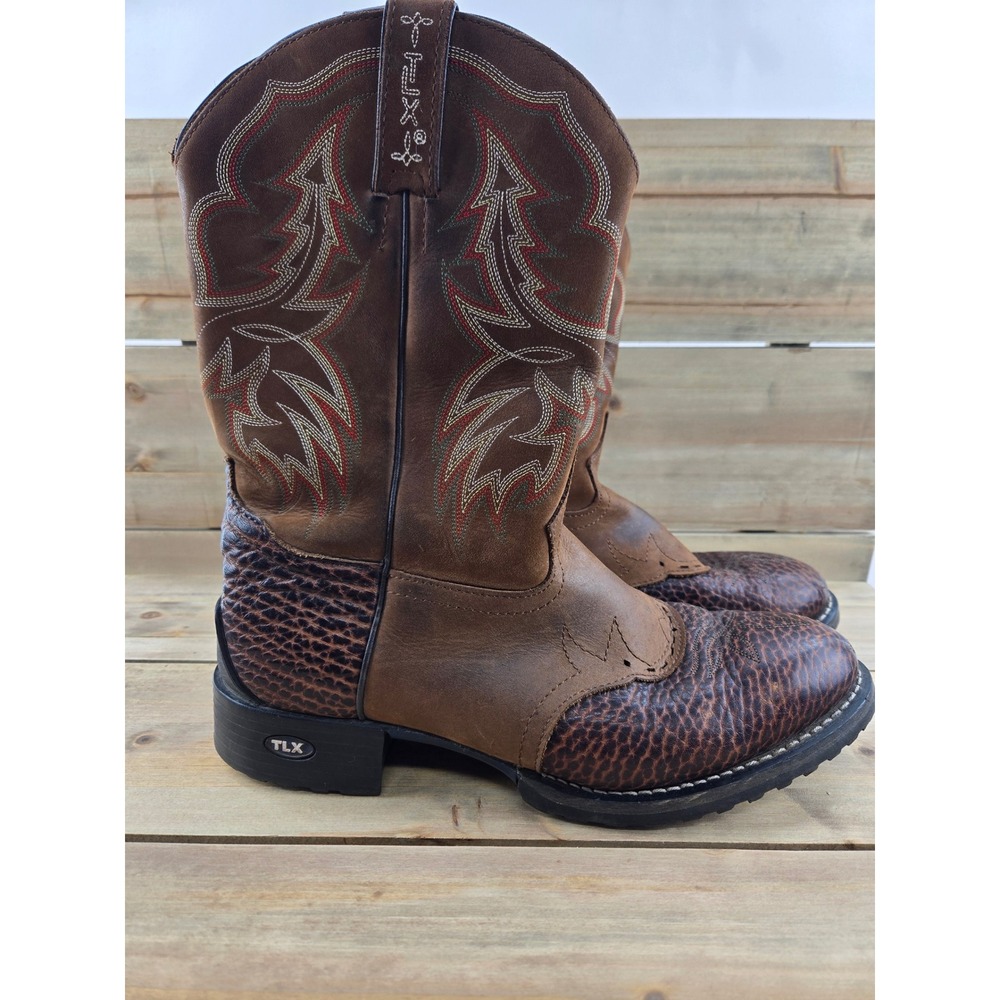 Tony Lama TLX XT5000 Mens Brown Leather Western Cowboy Boots Size 11 D